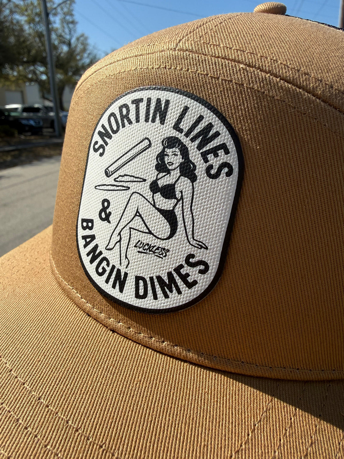Lines and Dimes Canvas Patch Snapback