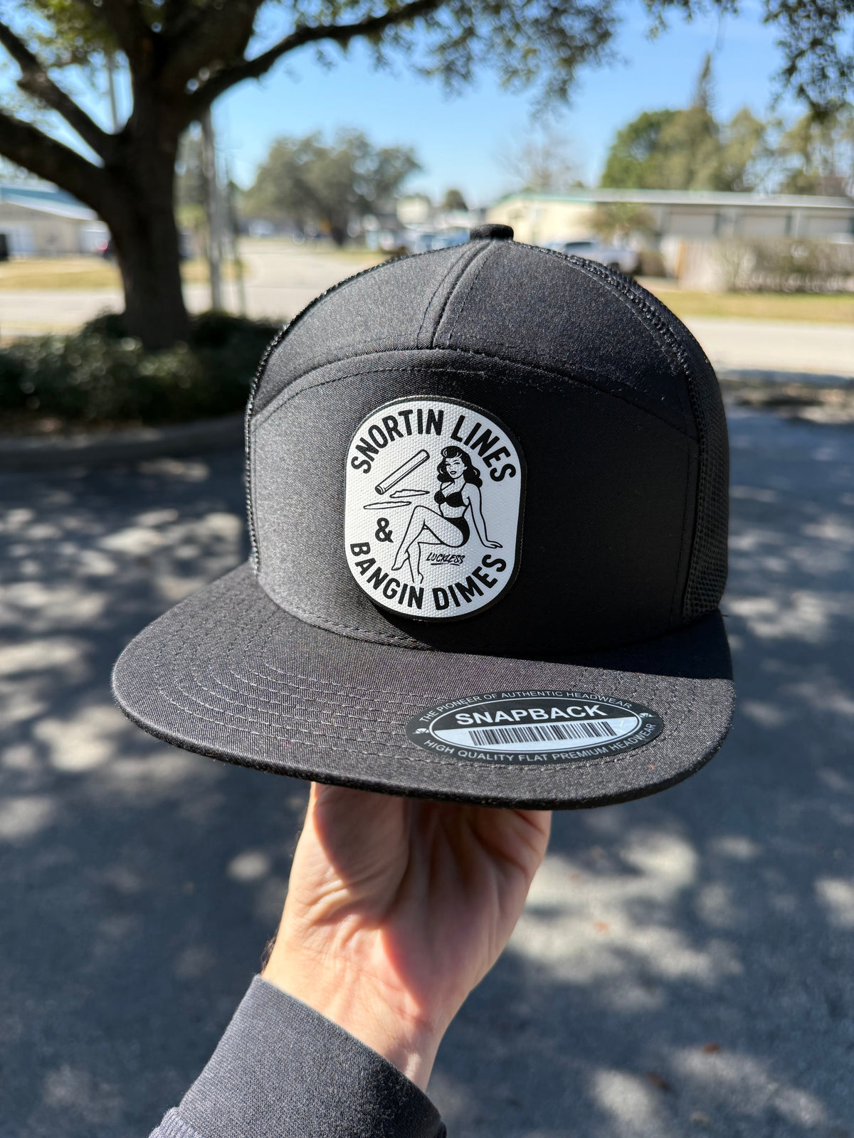 Lines and Dimes Canvas Patch Snapback