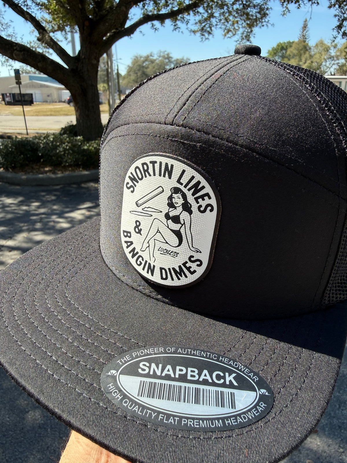 Lines and Dimes Canvas Patch Snapback