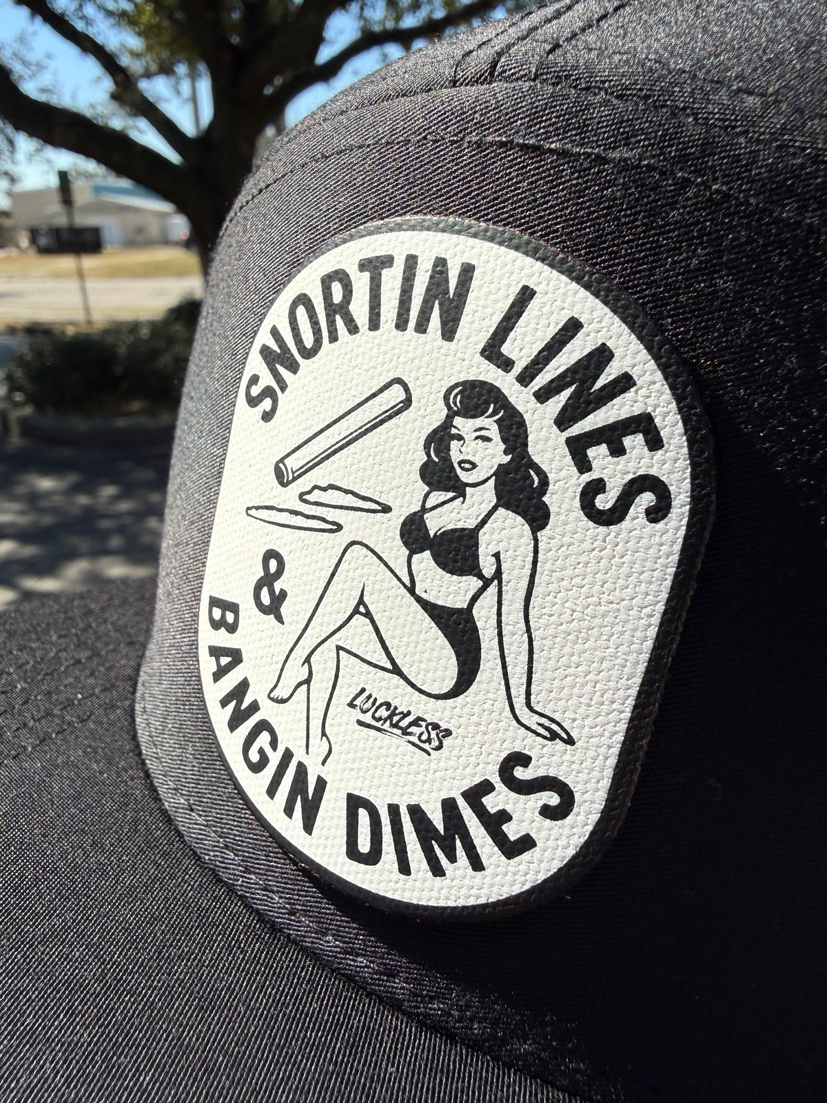 Lines and Dimes Canvas Patch Snapback