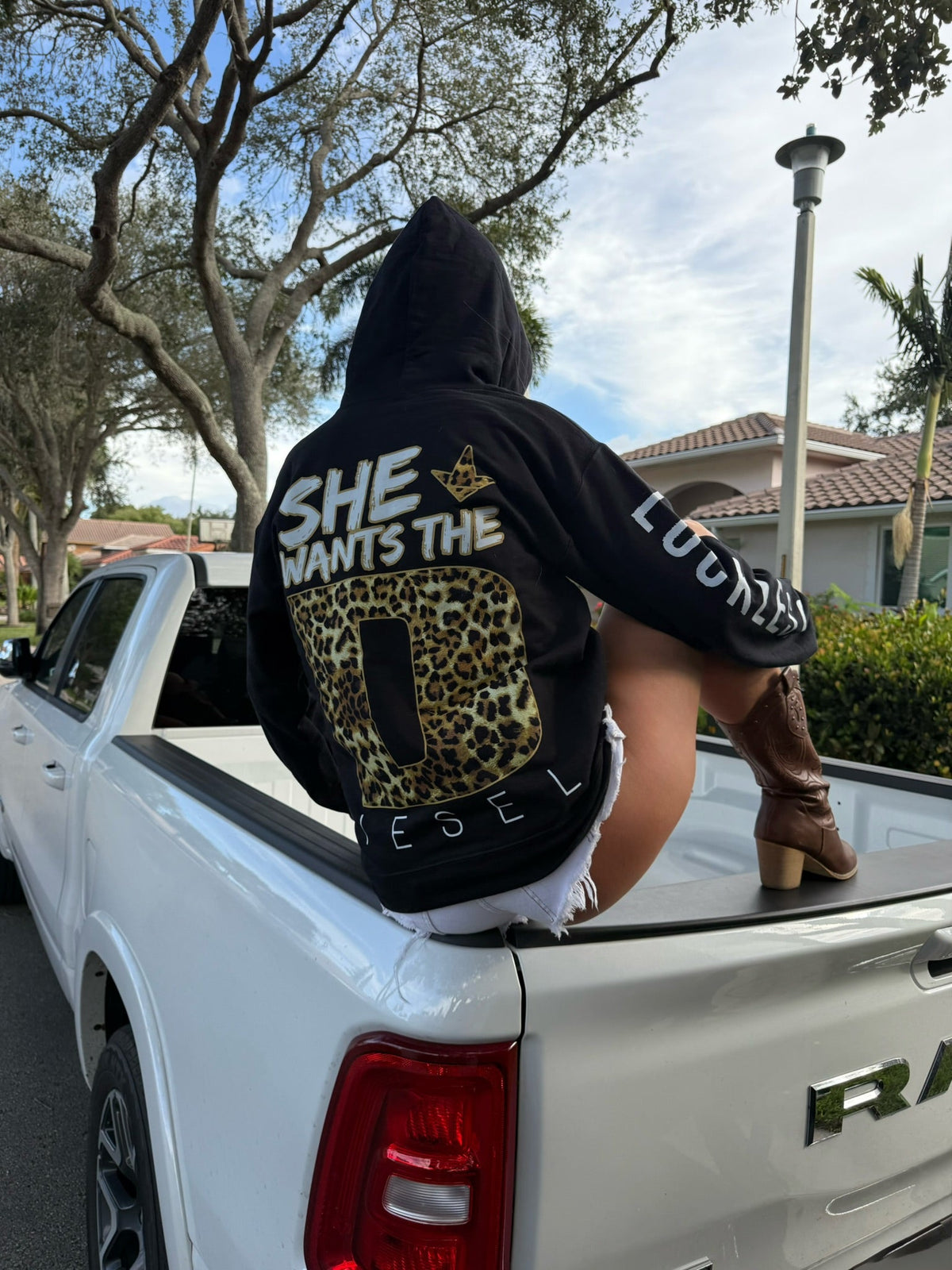 She Wants The Diesel Leopard Hoodie