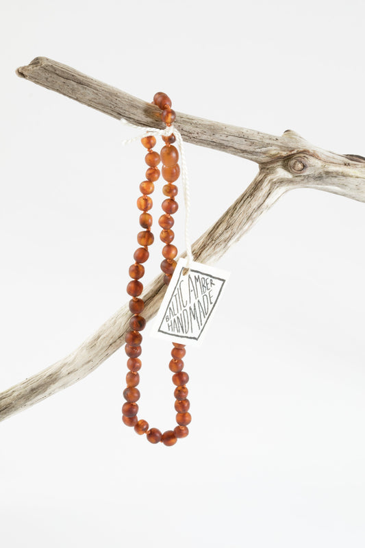 Raw Baltic Amber Necklace – Natural Healing & Warm Energy