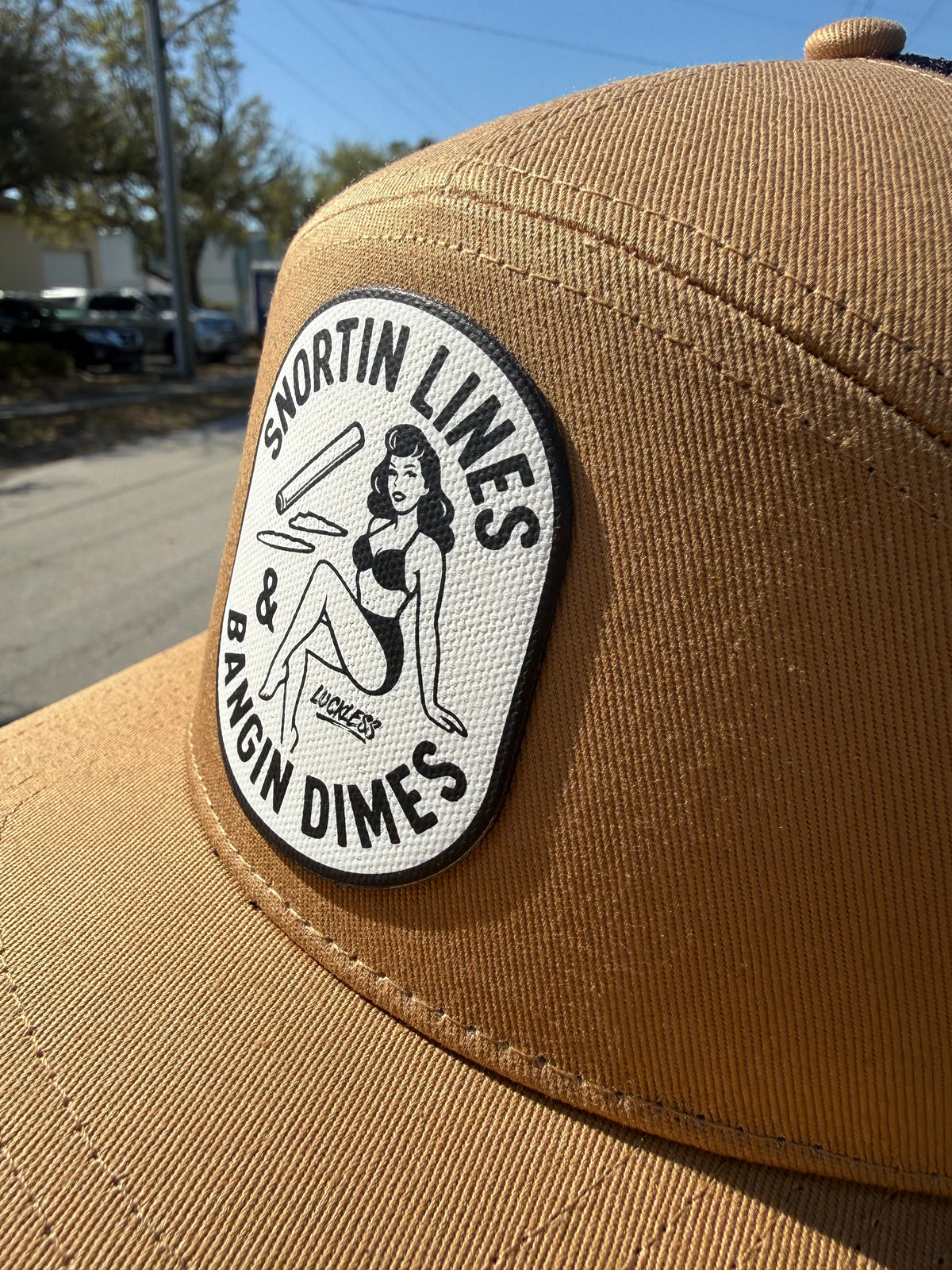 Lines and Dimes Canvas Patch Snapback