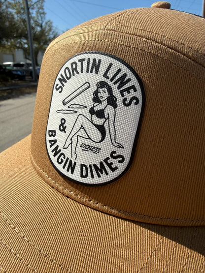 Lines and Dimes Canvas Patch Snapback