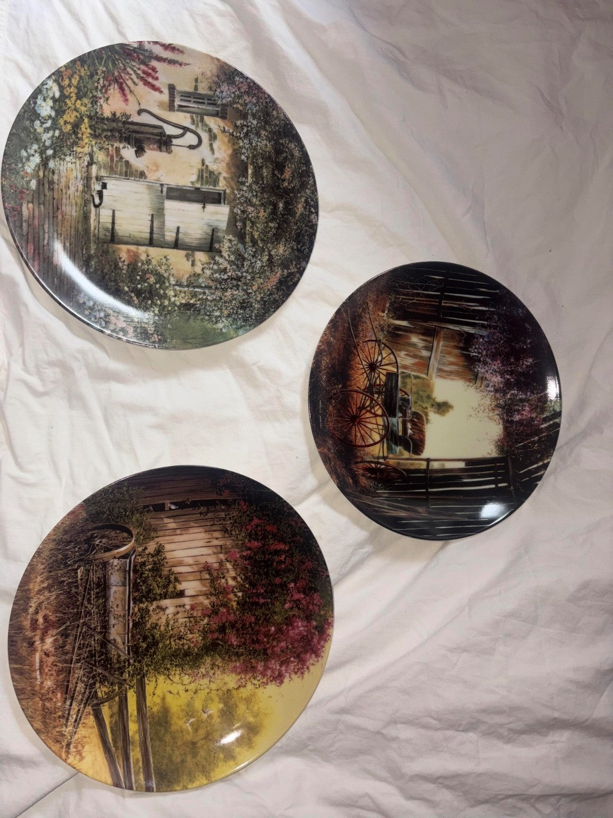Set of 3 Country Nostalgia series produced by W.S. George