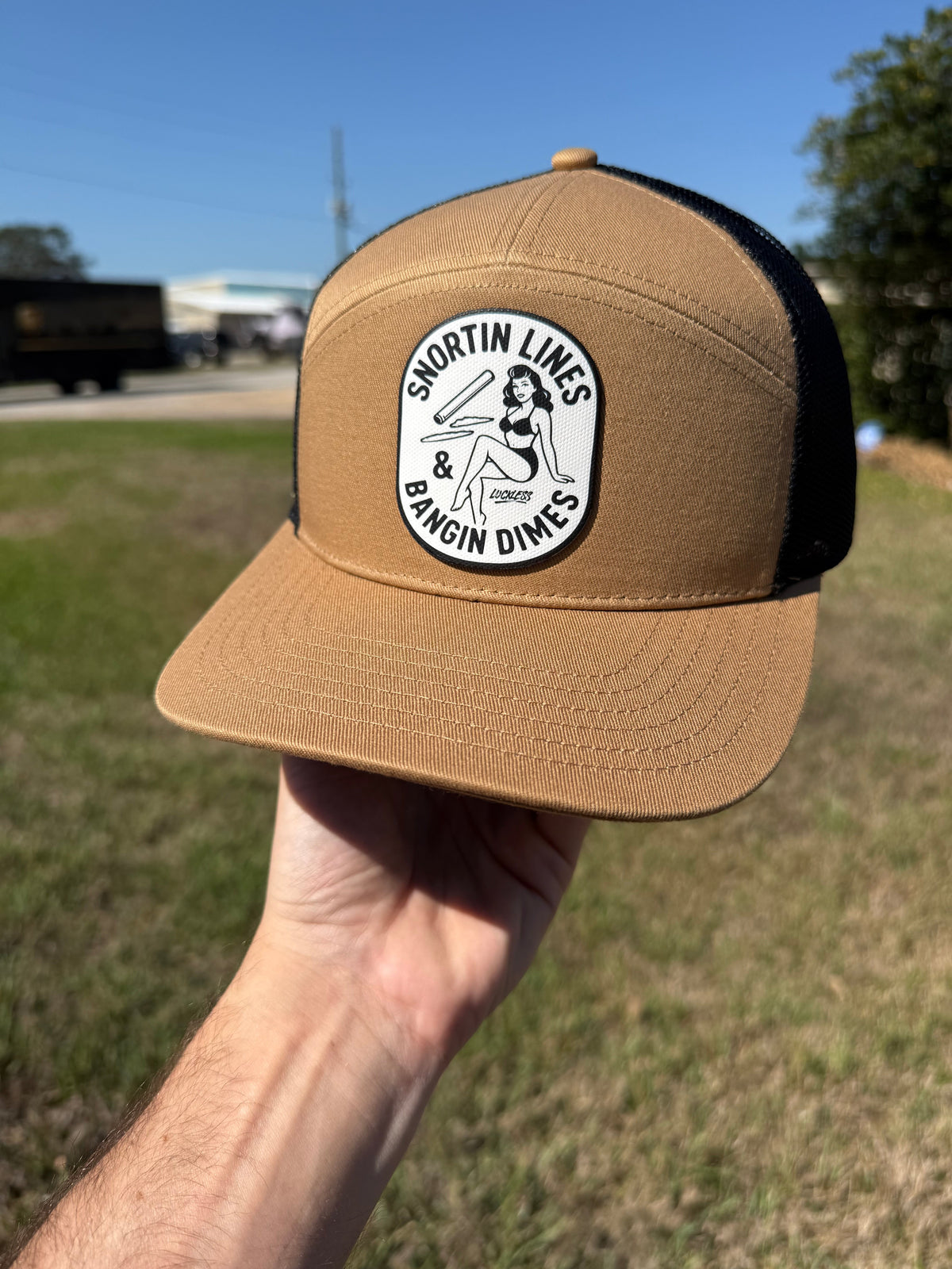 Lines and Dimes Canvas Patch Snapback