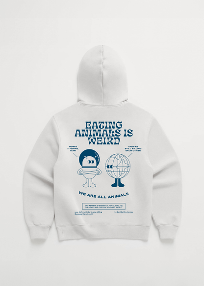 EATING ANIMALS IS WEIRD HOODIE