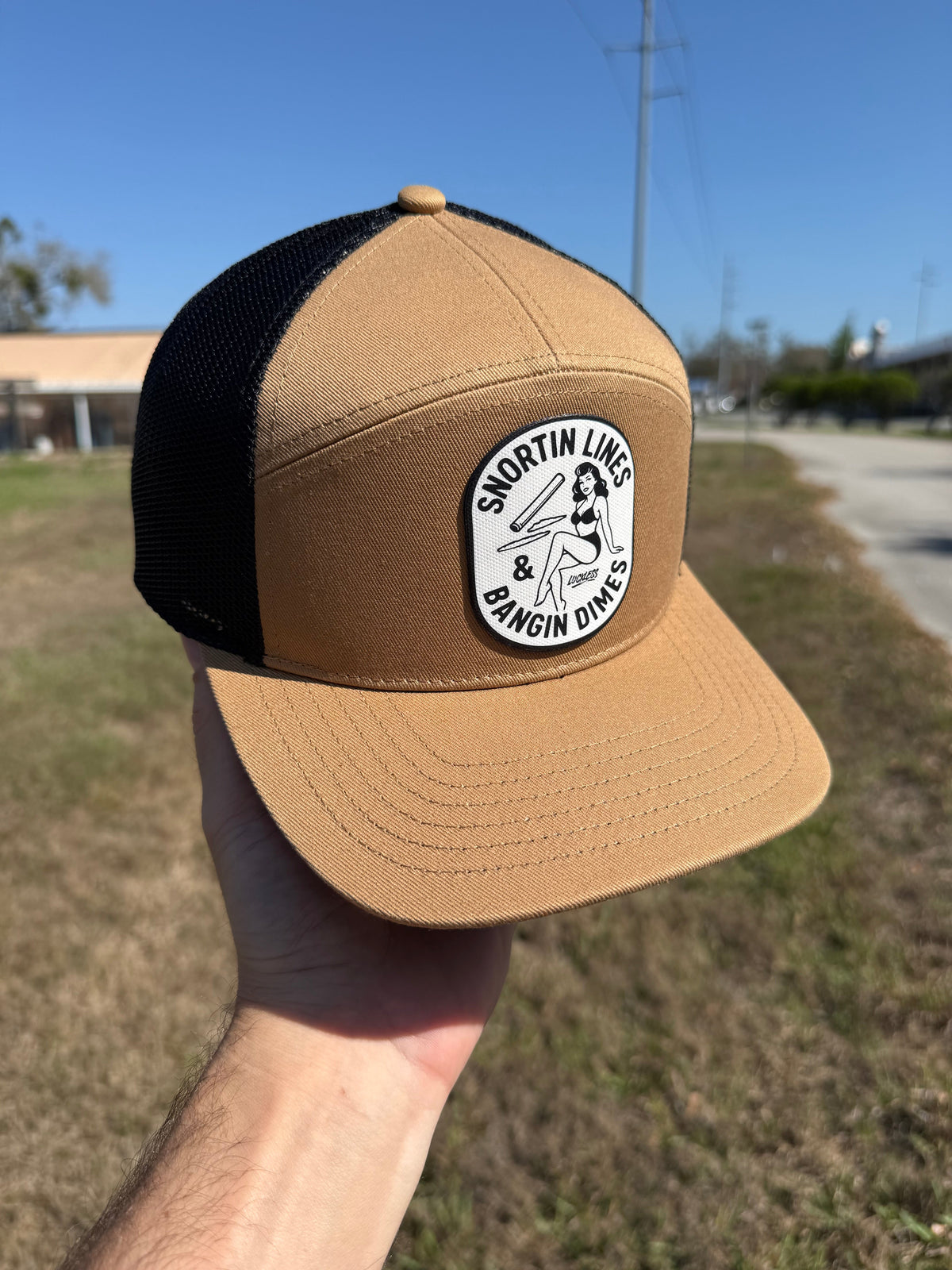 Lines and Dimes Canvas Patch Snapback