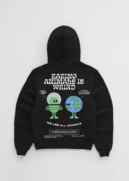 EATING ANIMALS IS WEIRD HOODIE