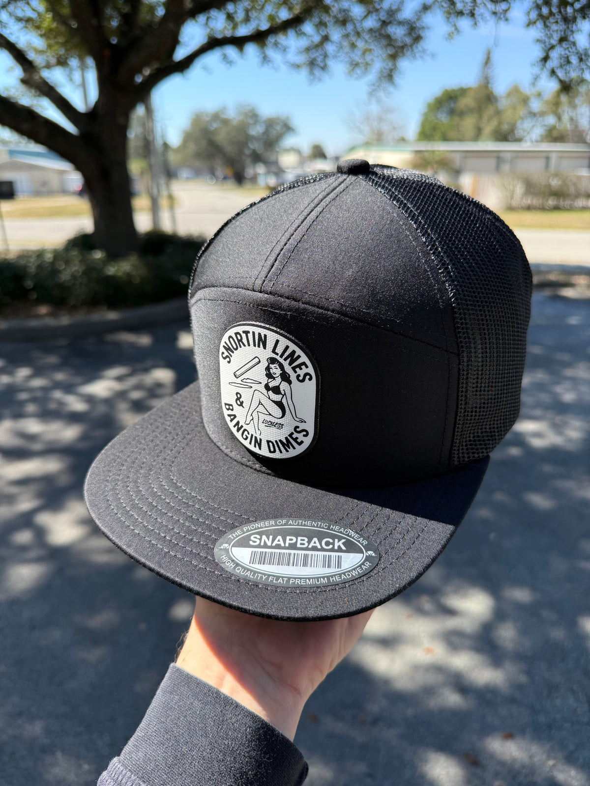 Lines and Dimes Canvas Patch Snapback