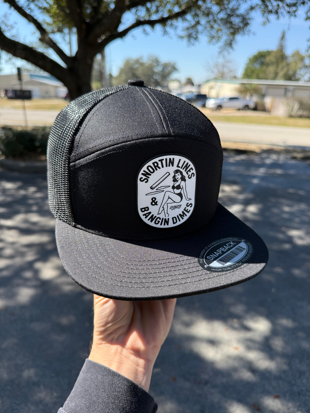 Lines and Dimes Canvas Patch Snapback