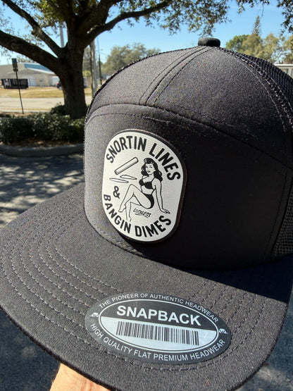 Lines and Dimes Canvas Patch Snapback