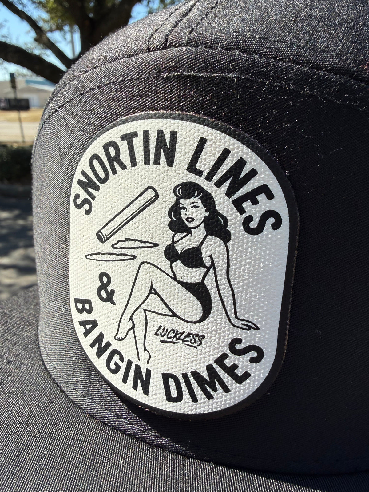 Lines and Dimes Canvas Patch Snapback