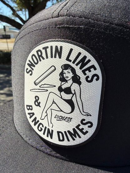 Lines and Dimes Canvas Patch Snapback