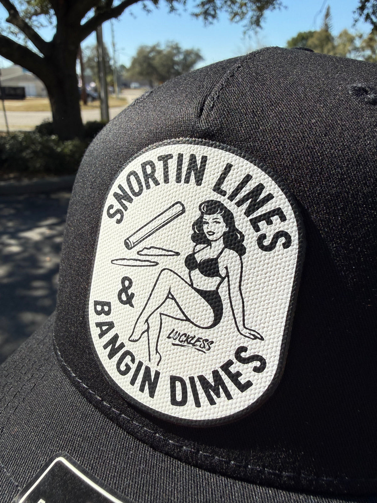 Lines and Dimes Canvas Patch Snapback