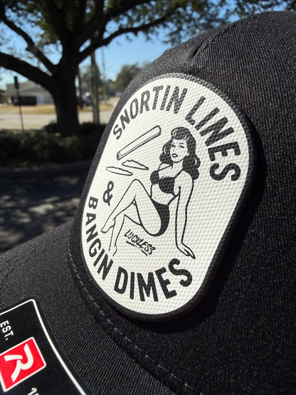 Lines and Dimes Canvas Patch Snapback