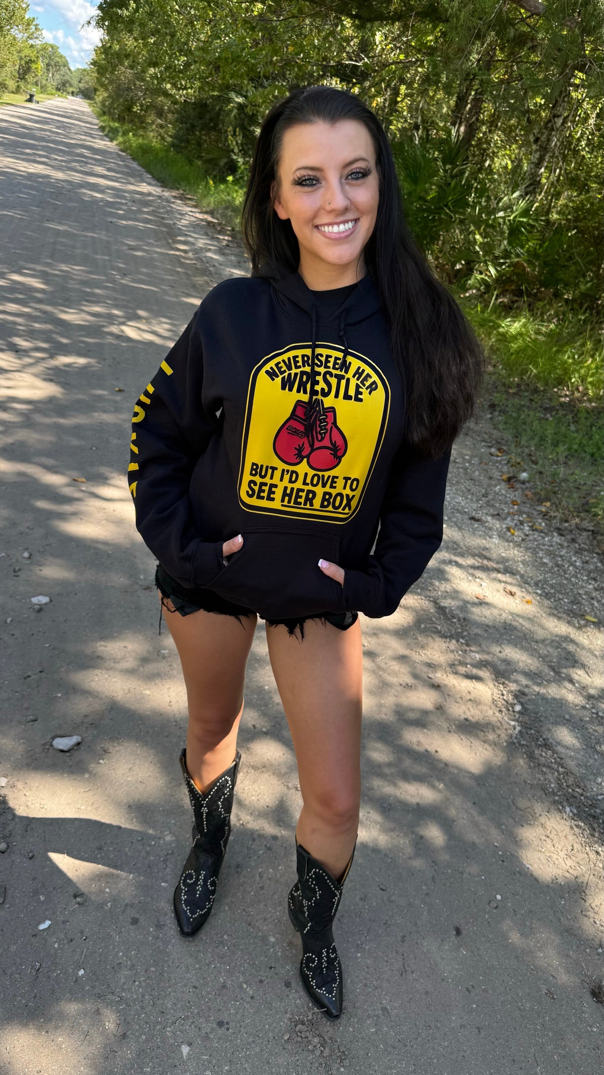 Love to See Her Box Hoodie