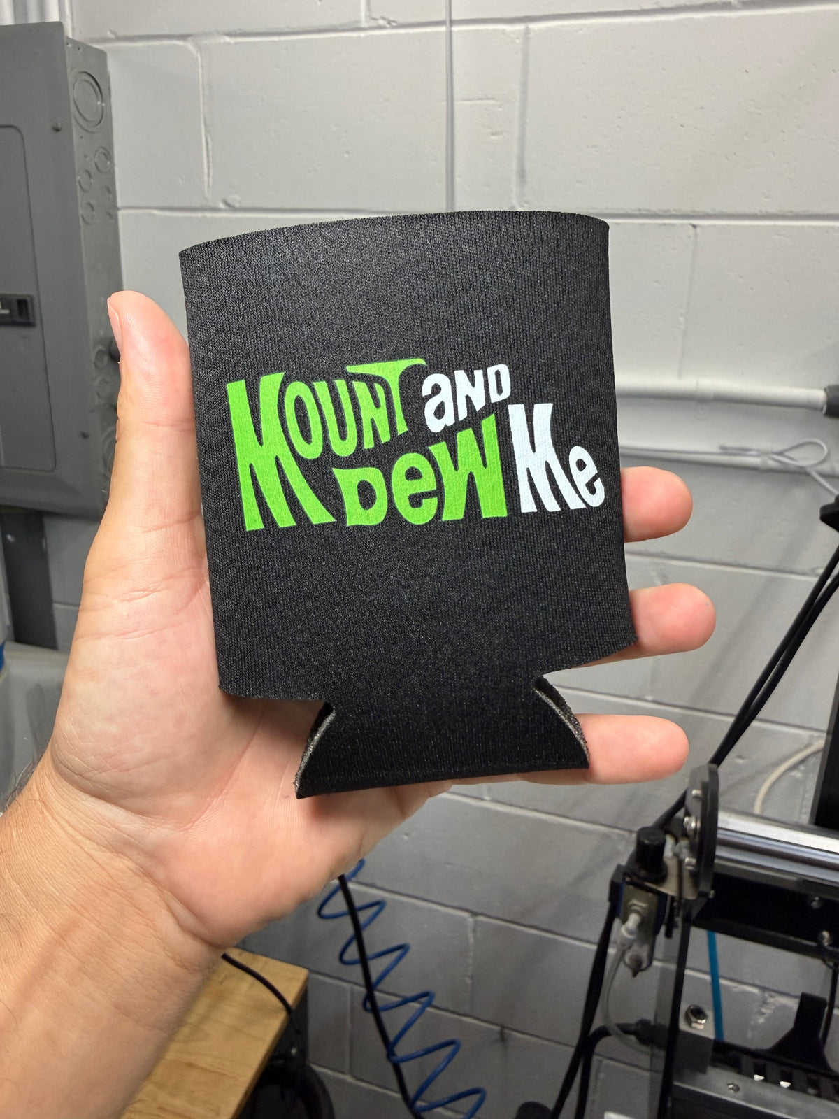 Mount And Dew Me Koozie