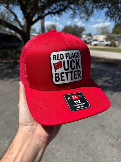 Red Flags Canvas Patch Snapback