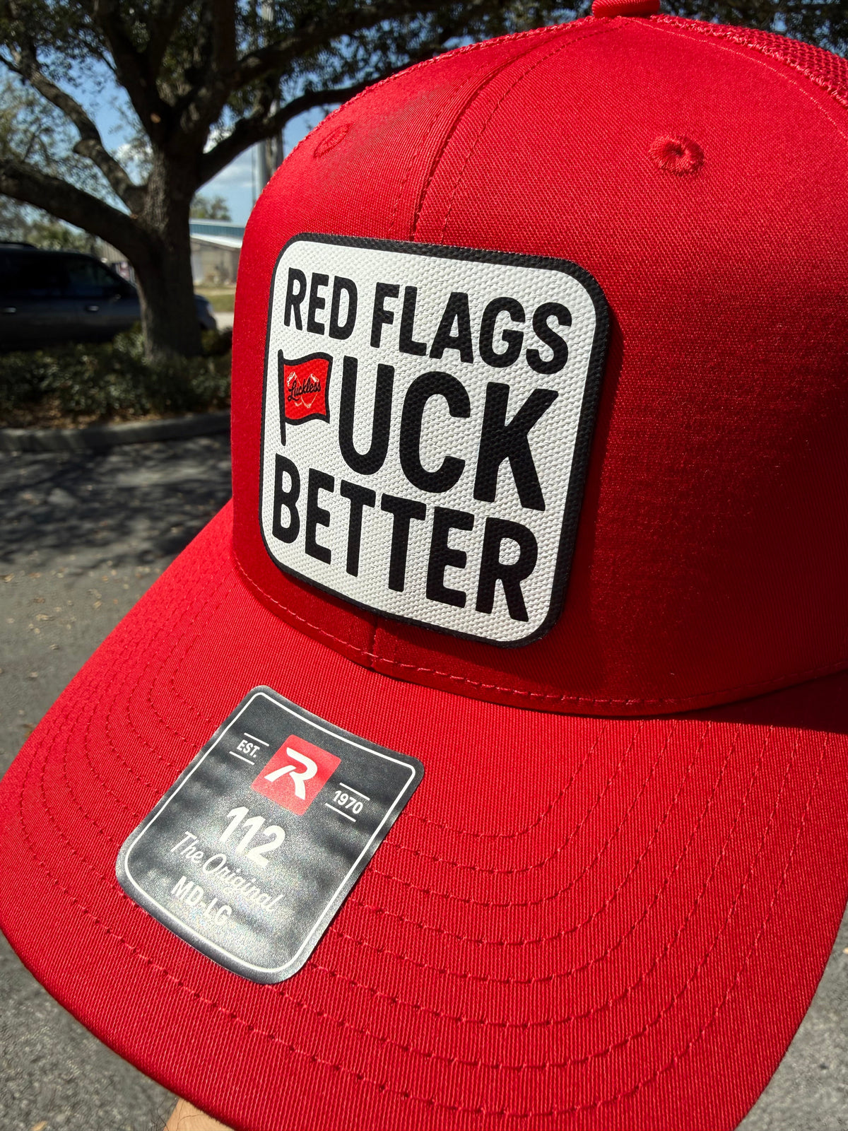 Red Flags Canvas Patch Snapback