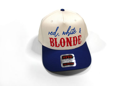 Red White and Hair Color Snapback